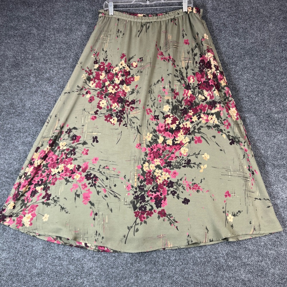 Koret Floral Maxi‎ Skirt Women's Size 10 A-Line Elastic Waist Flowy
